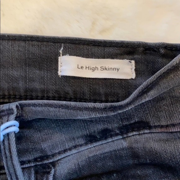 NWT Frame Denim Black High-Rise Skinny Fit - Picture 7 of 12